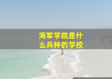 海军学院是什么兵种的学校