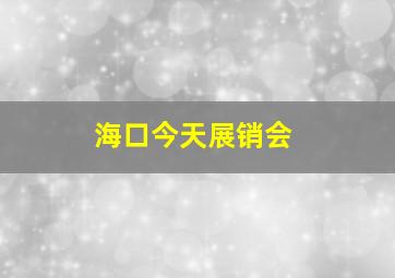 海口今天展销会