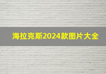 海拉克斯2024款图片大全