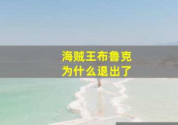 海贼王布鲁克为什么退出了