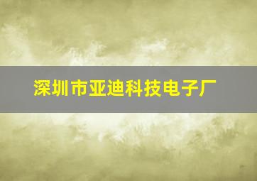 深圳市亚迪科技电子厂