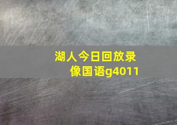 湖人今日回放录像国语g4011