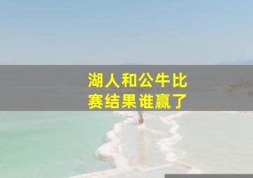 湖人和公牛比赛结果谁赢了