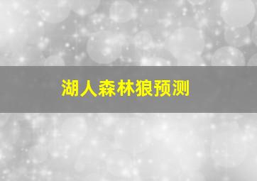 湖人森林狼预测