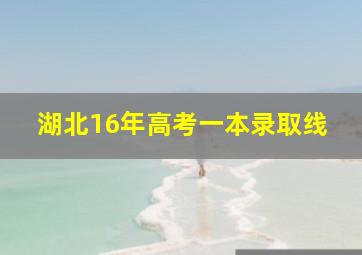 湖北16年高考一本录取线