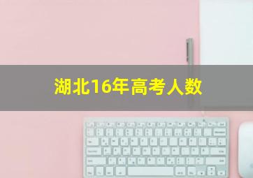 湖北16年高考人数