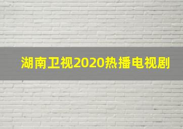 湖南卫视2020热播电视剧