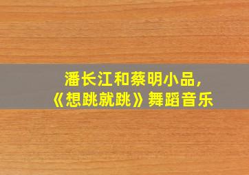 潘长江和蔡明小品,《想跳就跳》舞蹈音乐