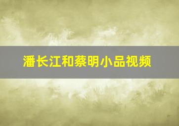 潘长江和蔡明小品视频