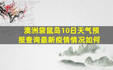 澳洲袋鼠岛10日天气预报查询最新疫情情况如何