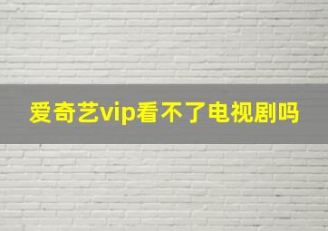 爱奇艺vip看不了电视剧吗