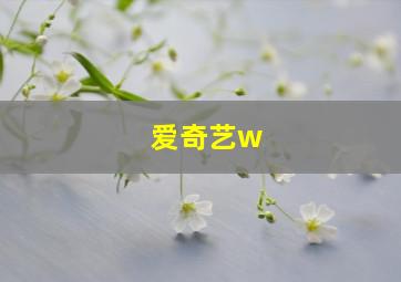 爱奇艺w