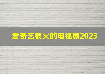 爱奇艺很火的电视剧2023