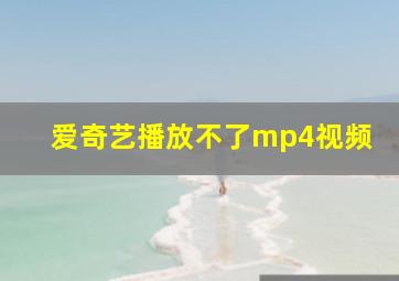 爱奇艺播放不了mp4视频