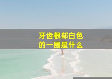 牙齿根部白色的一圈是什么