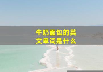 牛奶面包的英文单词是什么