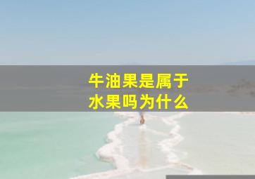 牛油果是属于水果吗为什么