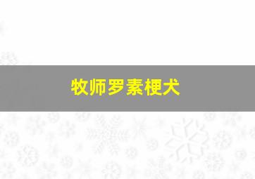 牧师罗素梗犬