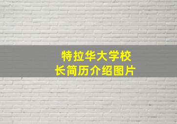 特拉华大学校长简历介绍图片