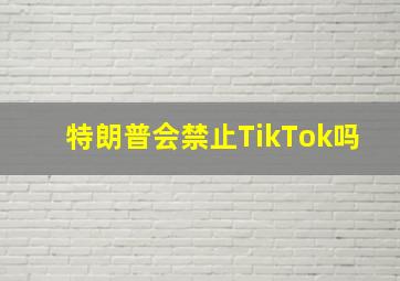 特朗普会禁止TikTok吗