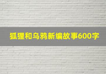 狐狸和乌鸦新编故事600字