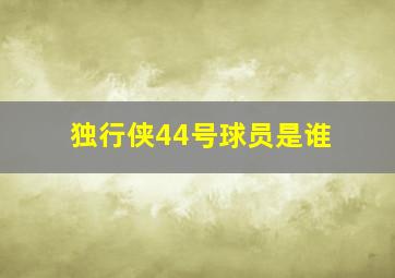 独行侠44号球员是谁