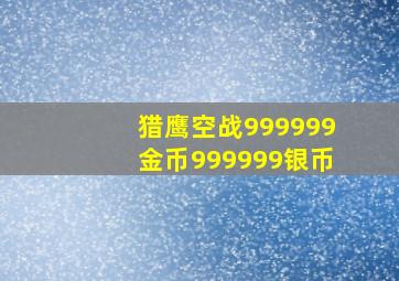 猎鹰空战999999金币999999银币