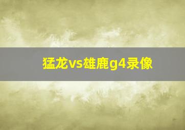 猛龙vs雄鹿g4录像