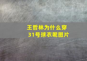 王哲林为什么穿31号球衣呢图片