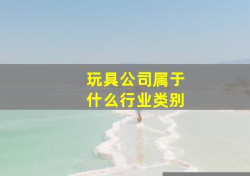 玩具公司属于什么行业类别