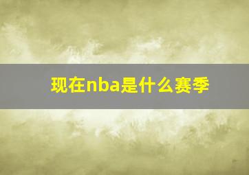 现在nba是什么赛季