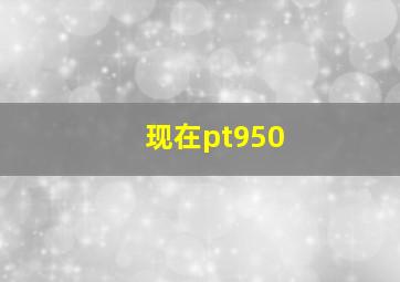 现在pt950