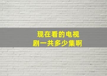 现在看的电视剧一共多少集啊