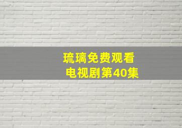 琉璃免费观看电视剧第40集