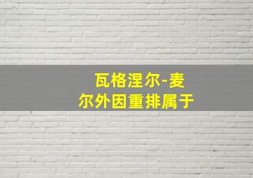 瓦格涅尔-麦尔外因重排属于