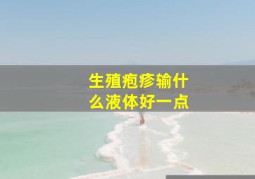 生殖疱疹输什么液体好一点