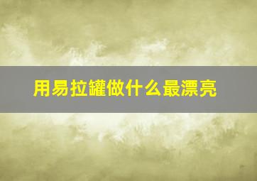 用易拉罐做什么最漂亮