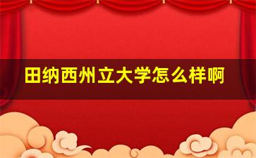 田纳西州立大学怎么样啊