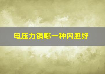 电压力锅哪一种内胆好