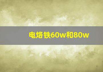 电烙铁60w和80w