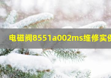 电磁阀8551a002ms维修实例图