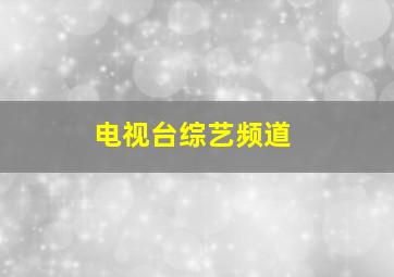 电视台综艺频道