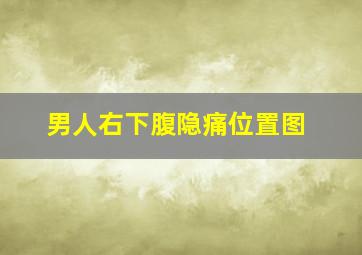 男人右下腹隐痛位置图