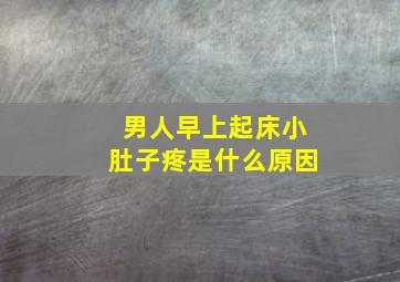 男人早上起床小肚子疼是什么原因