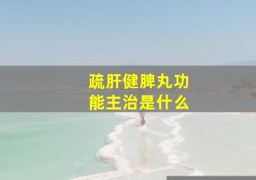 疏肝健脾丸功能主治是什么