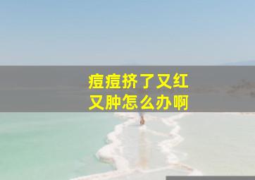 痘痘挤了又红又肿怎么办啊