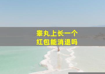 睾丸上长一个红包能消退吗