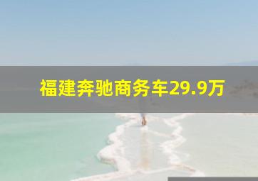 福建奔驰商务车29.9万