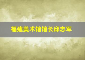 福建美术馆馆长邱志军