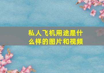 私人飞机用途是什么样的图片和视频